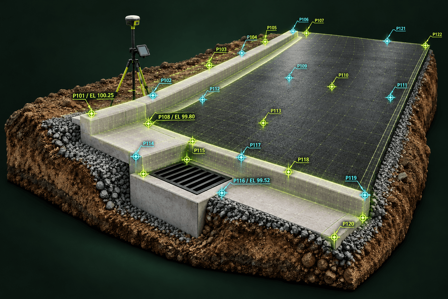 3D illustration of as-builts