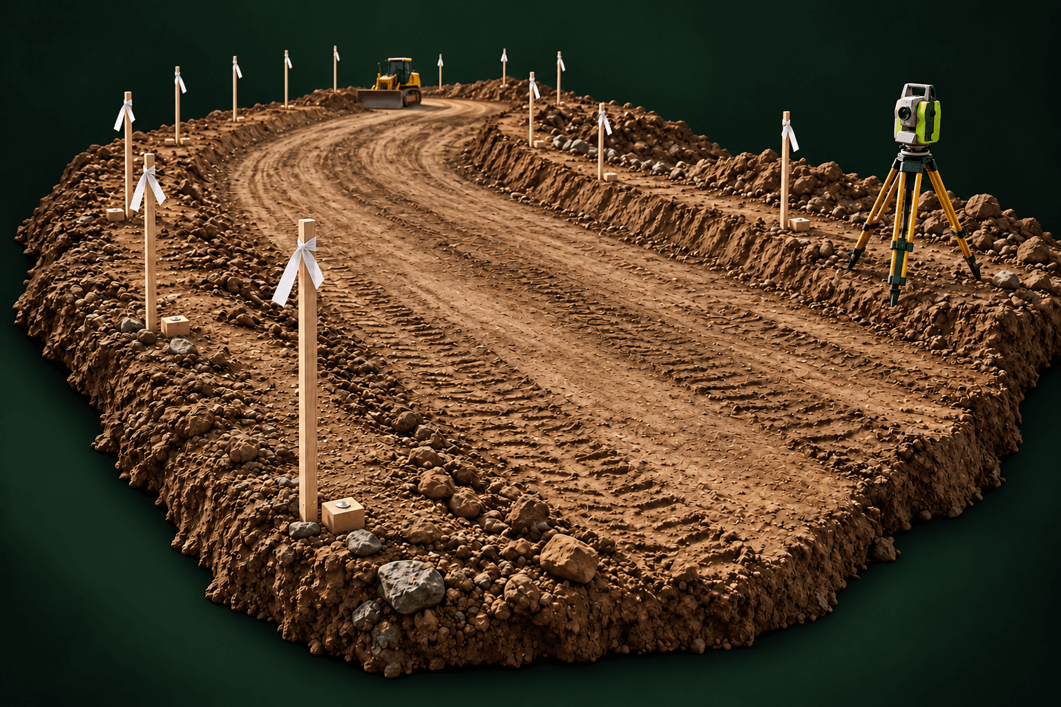 3D illustration of staking